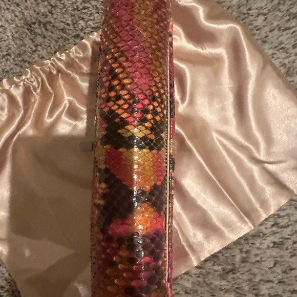 Chanel Python Pink Multicolor Clutch Reissue - Picture 6 of 14